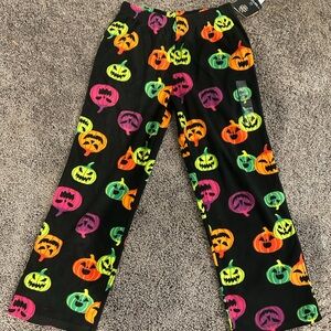 Halloween colorful pumpkin pajama pants